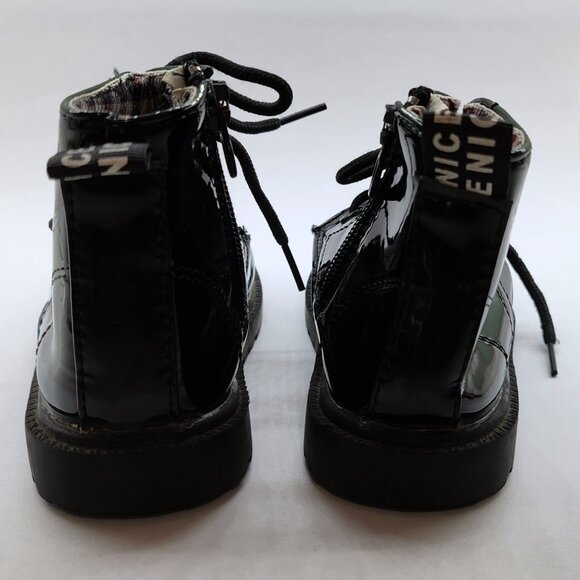 Faux Patent Combat Boots for Girls - Picture 4 of 7